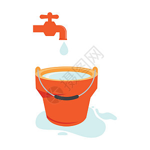水桶图标标识水滴园艺金属流动淋浴家庭塑料液体工作图片
