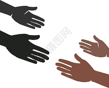 手伸手相助 救世主社会帮助志愿者棕榈合伙商业标识团队手势手指背景图片