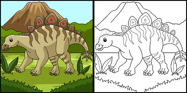 赫斯伯鲁古龙恐龙色化页面说明图片