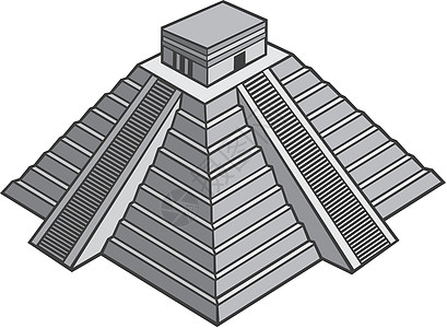 玛雅金字塔丛林金字塔旅行遗产古董历史旅游考古学建筑学异国图片