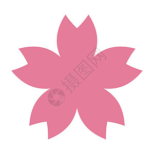 粉红色樱桃花的休眠神像 矢量图片