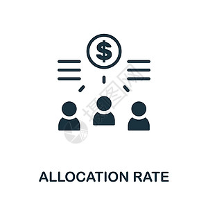分配率平面图标 审计员收藏中的彩色元素符号 用于网页设计 信息图表等的平面分配率图标标志战略学期信用增量预算市场时间基金利润首都图片