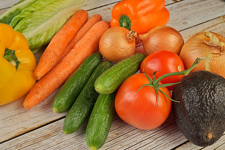 表格中新夏季蔬菜选择的高亮视图农场农业花园洋葱藤蔓收成饮食营养食物农民图片
