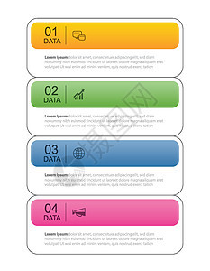 数据图表选项卡细线索引模板 矢量图抽象方形信息图表背景数字横幅传单小册子标签插图网站按钮商业水平背景图片