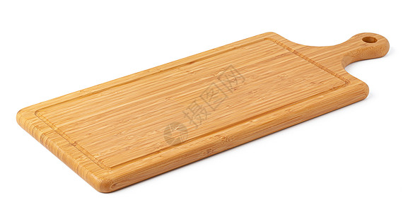 木板与白背景隔绝 特写桌子厨房家庭食物用具硬木切菜板餐具盘子木头图片
