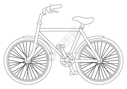 黑色和白色蓝城自行车图片