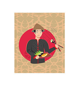 寿司厨师卡图片