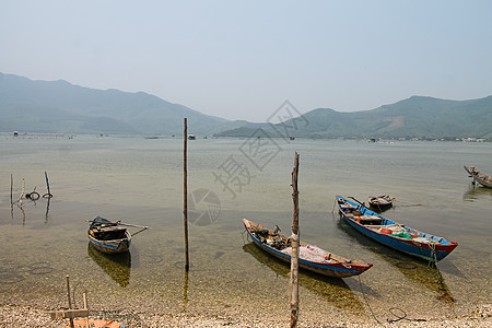 Mui Ne渔村清晨和平景象之景图片