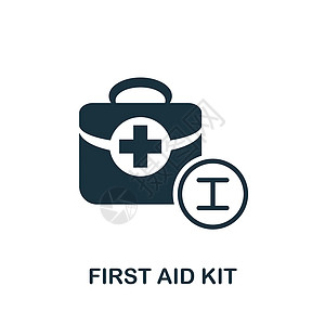 急救箱图标 医疗保健系列中的简单元素 用于网页设计 模板 信息图表等的创意急救箱图标图片