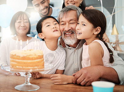 时光飞逝 像箭一样的流逝 一个快乐的家庭在家里庆祝生日的照片背景图片