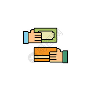 卡 钱 付款方式行图标 金融插图图标的元素 优质图形设计图标 可用于网络 徽标 移动应用程序 UI UX图片
