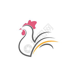 鸡类动物图标徽标标志设计插图模板矢量火鸡农业收藏黑色宠物农场家禽家畜食物公鸡图片