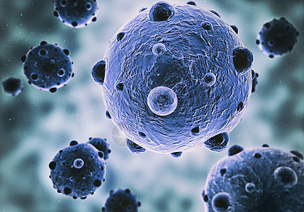 微生物入侵 显微镜下所见细菌的影像图片