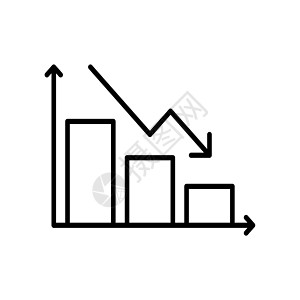 白色背景上的细线滴图图标 - 矢量图片