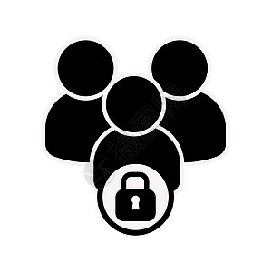 用户登录或验证 iconvector 个人保护图标 互联网隐私保护图标 密码保护 安全键盘 帐户 连接器团体秘密认证电脑团队技术图片
