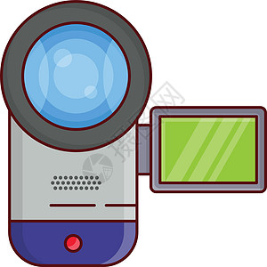 视频相机数字化技术录影机插图电影夹子草图电子摄像机图片