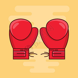 拳击锦标赛竞赛绘画插图手套竞争皮革斗争力量游戏背景图片