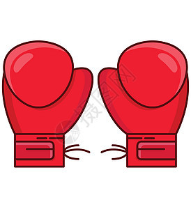 拳击竞争运动拳击手力量锦标赛手套游戏皮革白色绘画背景图片