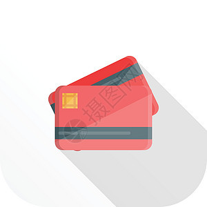 信用信贷零售借方取款机插图支付银行身份塑料销售信用卡背景图片