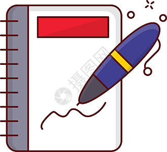 笔记本写白色笔记商业文档记事本学校绘画教育空白软垫图片