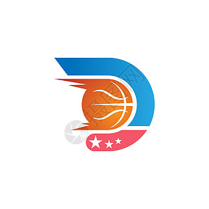 篮球图标标志徽标设计插图模板叶子锦标赛运动篮子竞赛横幅身份游戏活动黑色图片