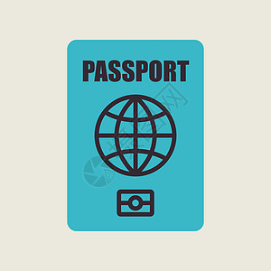 护照矢量符号游客插图旅游地球国际公民全球世界鉴别文档背景图片