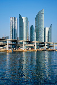 南韩釜山摩天大楼和光建桥城市码头天空地标市中心运输建筑景观建筑学建筑物图片