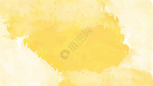 设计时的黄色水彩背景 水彩背景概念 矢量绘画刷子中风艺术品墙纸创造力红色框架横幅橙子图片