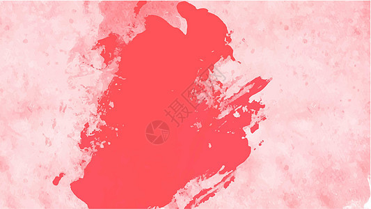 您设计的粉红色水彩背景资源绘画红色墙纸墨水艺术插图白色刷子横幅图片