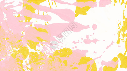 黄色和粉红色水彩色背景 你的设计 水颜色背景概念 矢量墙纸墨水刷子插图创造力橙子水彩框架绘画中风图片