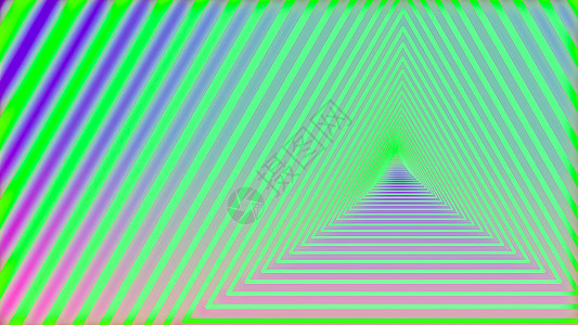 三角形的复方三角隧道蓝色照明催眠虚拟现实粉色线条辉光技术电子门户网站图片