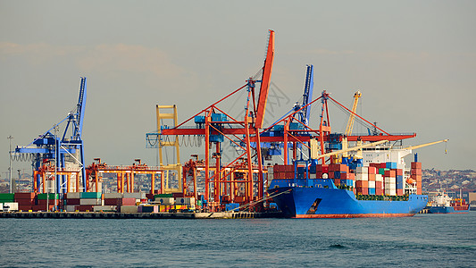 海货港 海货起重机 海货集装箱船图片