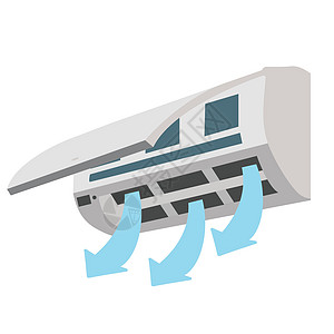 冷气阵箭头空调机湿度通风空气交流电插图温度净化器微风技术状况图片