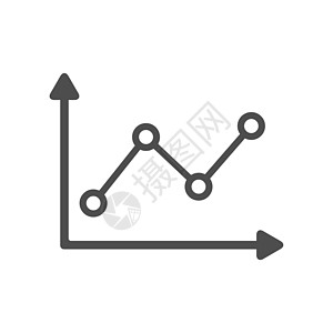 图矢量图标 用于 web 移动应用程序和 ui 设计的散点图图标在白色背景下隔离 图表股票矢量图图片