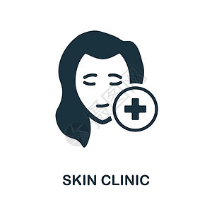 皮肤诊所图标 护肤系列中的简单元素 用于网页设计 模板 信息图表等的图标图片