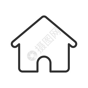 房子大纲 ui web 图标 用于在白色背景上隔离的 web 移动和用户界面设计的房屋矢量图标图片