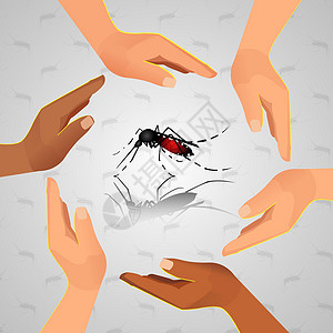 世界疟疾日疫苗坡度疾日飞行疾病感染明信片发烧预防诊断图片