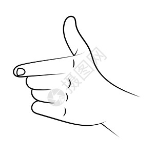 指向索引手指草图插图手势手臂拇指素描食指身体绘画注意力节目指甲图片