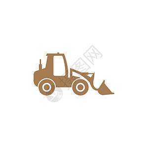 挖掘器图标设计插图模板Name工业车辆起重机黑色拖拉机工程建筑搬运工运输建造图片