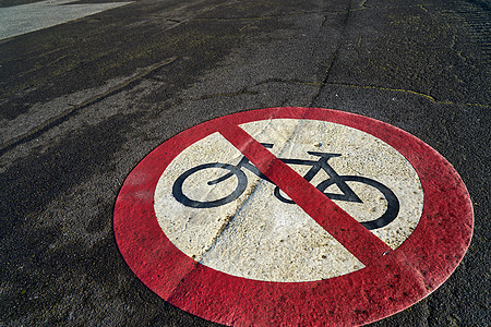 地面上没有自行车符号图片