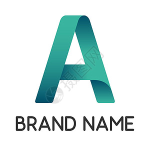 彩色字母 a 用于在白色背景上隔离的商业品牌徽标矢量插图 用于 web 和 ui 设计的渐变字母 a图片