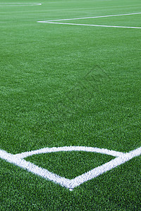 绿色足球场的白线角运动地面游戏草地白色场地足球竞赛体育场课程图片