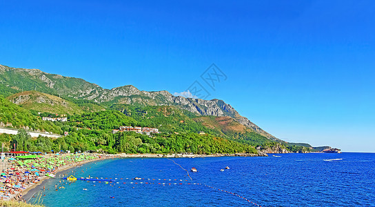 在黑山的海岸 岩石海岸与亚得里亚海的海滩 在一个阳光明媚的日子 美丽的景色照片壁纸 海边 野生自然海海洋天堂全景风景城市旅游日落图片