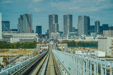 悠里卡美轨道和东京市风景机车交通旅行电力线路建筑旅游景观城市景点图片