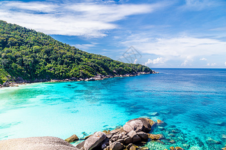 泰国彭加省安达曼海西米兰群岛 安达曼海国家公园热带海滩美人图案天堂地标水平假期对象旅游摄影旅行景观图片