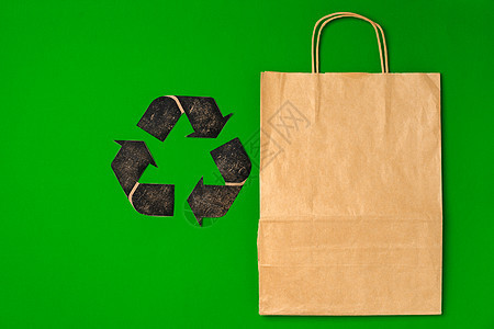 纸张回收 生态友好型消费主义概念环境符号背景图片