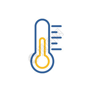 温度计热矢量平面图标 天气信号测量气象医疗插图温度预报药品摄氏度季节健康背景图片
