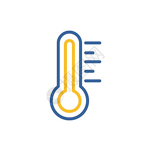 温度计热热矢量图标 天气信号科学健康温度医疗乐器测量药品季节预报气象图片