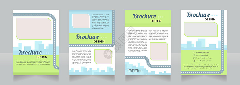 消除运输空白小册子设计中的碳化图片