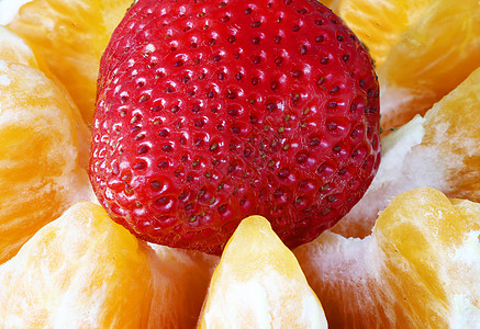 草莓特写宏特写水果生产食物背景